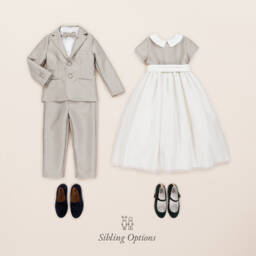 Beatrice & George-Boys Lustrous Bronze Dress Ensemble | Childrensalon Outlet