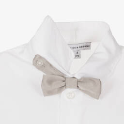 Beatrice & George-Boys Lustrous Bronze Dress Ensemble | Childrensalon Outlet