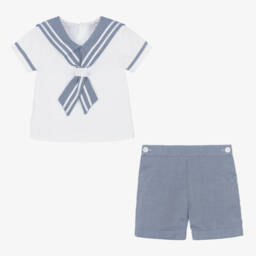 Beatrice & George-Boys Nautical Blue Buster Set | Childrensalon Outlet