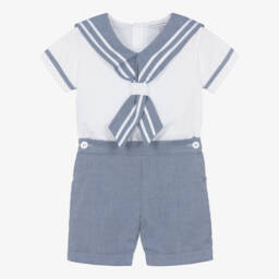Beatrice & George-Boys Nautical Blue Buster Set | Childrensalon Outlet