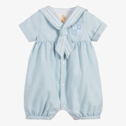 Beatrice & George-Голубой матросский песочник из вискозы и хлопка | Childrensalon Outlet