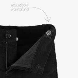 Beatrice & George-Boys Soft Black Needlecord Pants | Childrensalon Outlet