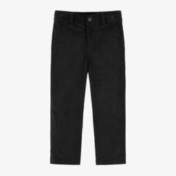 Beatrice & George-Boys Soft Black Needlecord Pants | Childrensalon Outlet