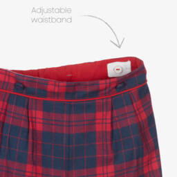 بياتريس آند جورج-طقم كارديغان وقميص أطفال ولادي لون أحمر وأزرق | Childrensalon Outlet