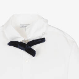 Beatrice & George-Костюм с синим бархатным жилетом | Childrensalon Outlet