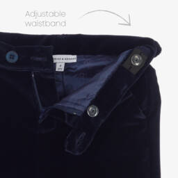 Beatrice & George-Костюм с синим бархатным жилетом | Childrensalon Outlet