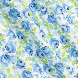 Beatrice & George-Бело-голубой комбинезон из хлопка для девочек | Childrensalon Outlet