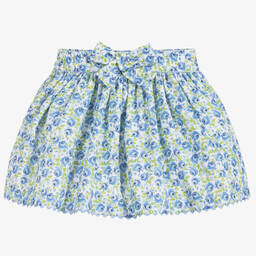 Beatrice & George-Бело-голубой комплект из хлопка с юбкой для девочек | Childrensalon Outlet