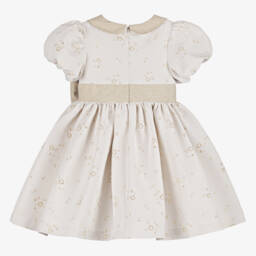 Beatrice & George-فستان عاجي أنيق مزين بالزهور للبنات | Childrensalon Outlet