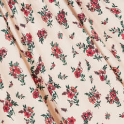Beatrice & George-Girls Elegant Ivory & Red Bouquet Dress | Childrensalon Outlet