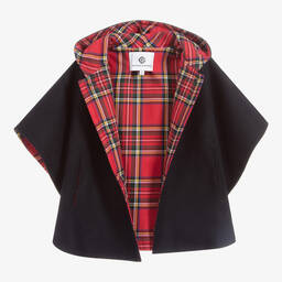 Beatrice & George-Темно-синий кейп для девочек | Childrensalon Outlet