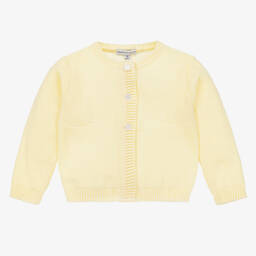 Beatrice & George-Girls Pale Yellow Knit Cardigan | Childrensalon Outlet