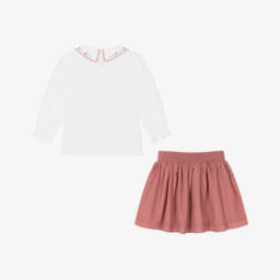Beatrice & George-Блузка и розовая вельветовая юбка для девочек | Childrensalon Outlet