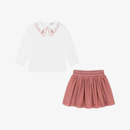 Beatrice & George-Блузка и розовая вельветовая юбка для девочек | Childrensalon Outlet