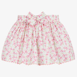 Beatrice & George-Бело-розовый комплект из хлопка с юбкой для девочек | Childrensalon Outlet