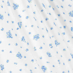 Beatrice & George-Бело-голубое платье из хлопка с рюшами для девочек | Childrensalon Outlet