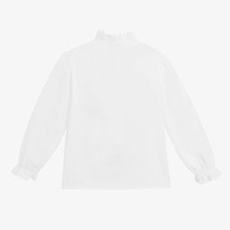 Beatrice & George-Белая блузка из хлопка для девочек | Childrensalon Outlet