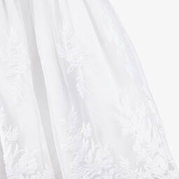 Beatrice & George-Белое платье из тюля с вышивкой | Childrensalon Outlet
