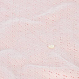 Beatrice & George-Розовое трикотажное одеяло из шерсти с кашемиром (100см) | Childrensalon Outlet