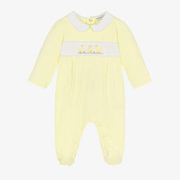 بياتريس آند جورج-بيبي غرو قطن جيرسي لون أصفر للأطفال | Childrensalon Outlet
