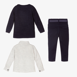 Beau KiD-Baby Boys Blue Trouser Set | Childrensalon Outlet