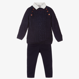 Beau KiD-Baby Boys Blue Trouser Set | Childrensalon Outlet