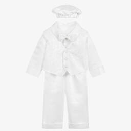 بو كيد-طقم بنطلون 5 قطع لون عاجي للمواليد | Childrensalon Outlet