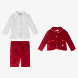 Beau KiD-Красный брючный комплект | Childrensalon Outlet