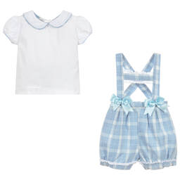 بو كيد-طقم شورت و بلوز قطن للمولودات | Childrensalon Outlet