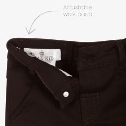 بو كيد-Beige & Brown Baby Trouser Set | Childrensalon Outlet