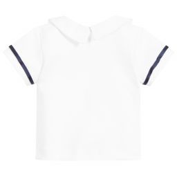 Beau KiD-Blue Cotton Dungarees Set | Childrensalon Outlet