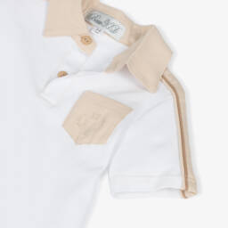 Beau KiD-Бежевый хлопковый комплект рубашка поло для мальчиков | Childrensalon Outlet