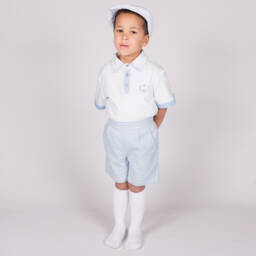 Beau KiD-Шорты трио синие и белые для мальчиков | Childrensalon Outlet