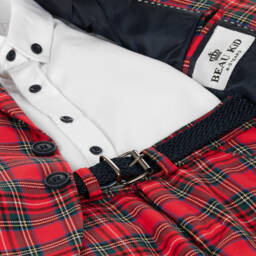 Beau KiD-Boys Classic Red Plaid Ensemble | Childrensalon Outlet