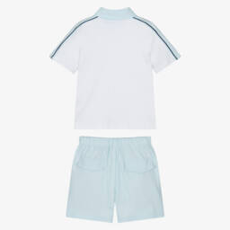 Beau KiD-Boys Cool Blue Cotton Set | Childrensalon Outlet