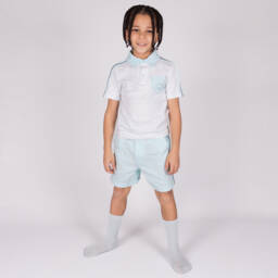 Beau KiD-Boys Cool Blue Cotton Set | Childrensalon Outlet