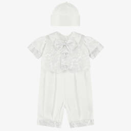 Beau KiD-Элегантный кремовый атласный комплект для мальчиков | Childrensalon Outlet