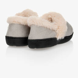 Beau KiD-Boys Grey Slippers | Childrensalon Outlet