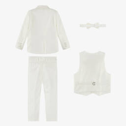 Beau KiD-طقم بدلة عاجي مزهر للأولاد | Childrensalon Outlet