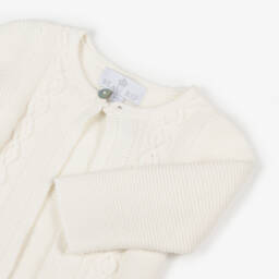 Beau KiD-Boys Ivory Soft Cotton Knit Cardigan | Childrensalon Outlet