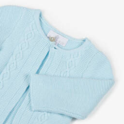 Beau KiD-Boys Light Blue Cotton Cardigan | Childrensalon Outlet
