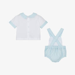 Beau KiD-Boys Sky Cotton Dungaree Ensemble | Childrensalon Outlet