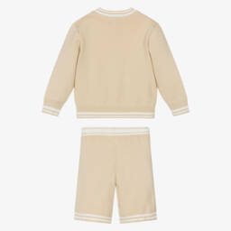 Beau KiD-طقم محبوك بلون البيج للأولاد | Childrensalon Outlet