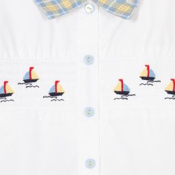 Beau KiD-Boys Yellow & Blue Shorts Set | Childrensalon Outlet