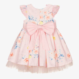 Beau KiD-Платье с бантом в цвете румяной розы для девочек | Childrensalon Outlet