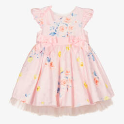 Beau KiD-Платье с бантом в цвете румяной розы для девочек | Childrensalon Outlet