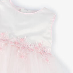 Beau KiD-فستان تول وردي فاتح للبنات مع كاب | Childrensalon Outlet