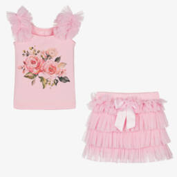 Beau KiD-Цветочный комплект из фатина с оборками для девочек | Childrensalon Outlet