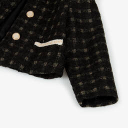 Beau KiD-Girls Glittering Black Tweed Ensemble | Childrensalon Outlet