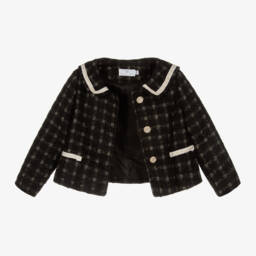 Beau KiD-Girls Glittering Black Tweed Ensemble | Childrensalon Outlet
